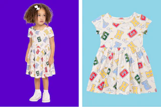 child wearing a harry potter-themed dress