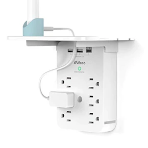 Wall Outlet Extender With Shelf
