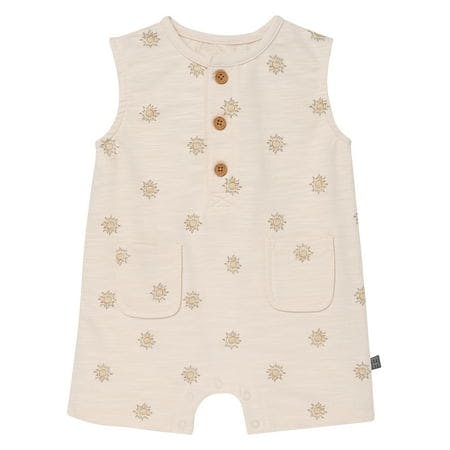 Baby Sleeveless Henley Romper