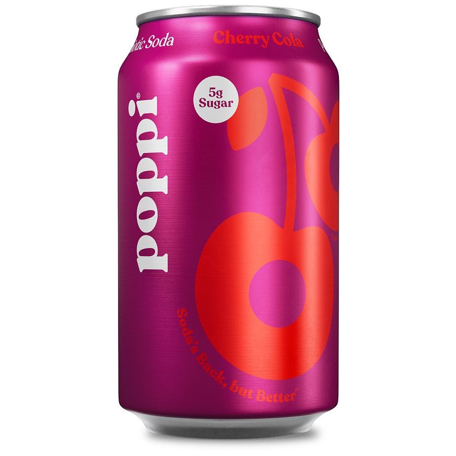 4 Poppi Prebiotic Sodas