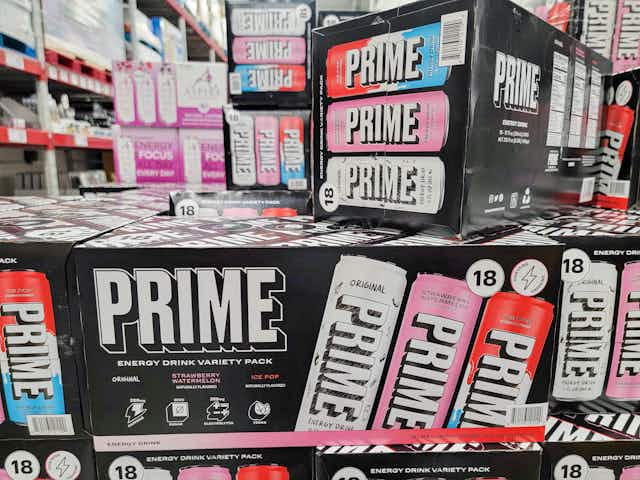 Check Your Store: Rare Clearance on Prime Energy Drinks at Sam's Club card image