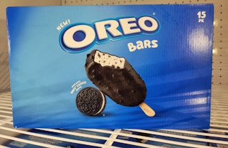 box of 15 oreo ice cream bars