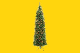 Artificial 6-Foot Pre-Lit Slim Christmas Tree, Now $63 on Amazon (Reg. $87) card image