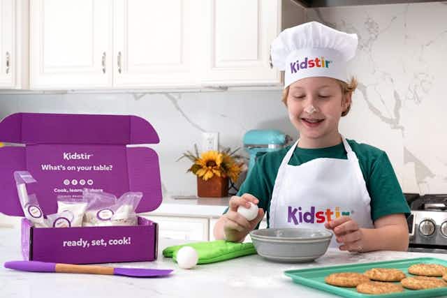 Kidstir Cooking Box With Apron and Hat, Only $13 (One-Month Subscription) card image
