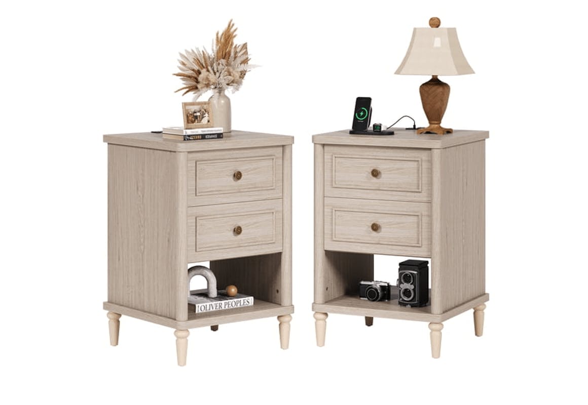 Farmhouse Nightstand Set