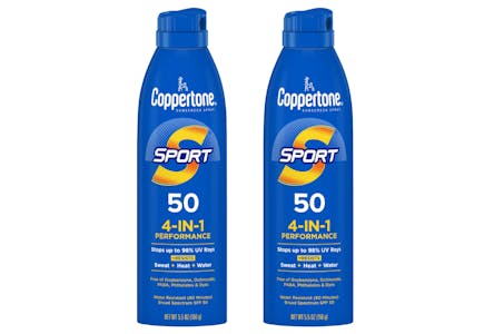 2 Coppertone Sunscreen Sprays