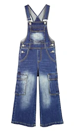 Kids' Wide Leg Cargo Overalls