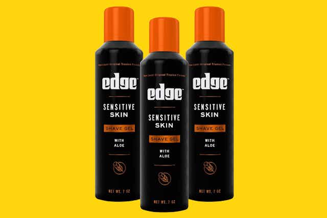 Edge Shave Gel 3-Pack, as Low as $4.77 on Amazon card image