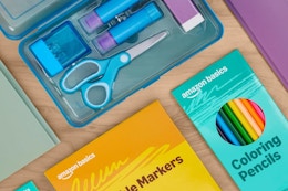 Amazon Basics 44-Piece School Supply Box, Now $19.99 for Amazon Prime Day card image