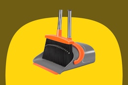 Amazon's #1 Best Seller Broom and Dustpan Set Is Under $20 Right Now card image