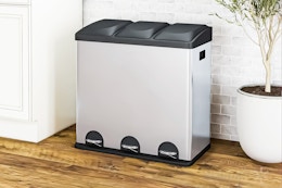 $44 3-Compartment Trash Can at Walmart (Compare to $100 at The Home Depot) card image