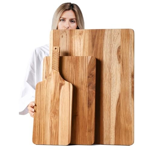 Teak Wood Cutting Board Set