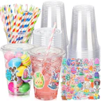 Easter Clear Plastic Cups 50-Pack