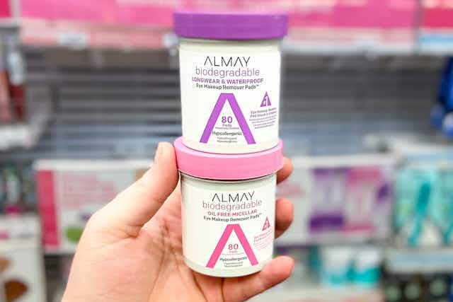 Almay Biodegradable Makeup Remover Pads, Only $3.34 on Amazon card image