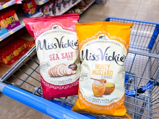 2 Miss Vickie's Chip bags in Walmart shopping cart