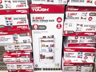 boxed shelf on store shelf