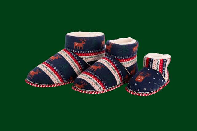 Muk Luks Slippers for the Family, $14.99 at Walmart card image