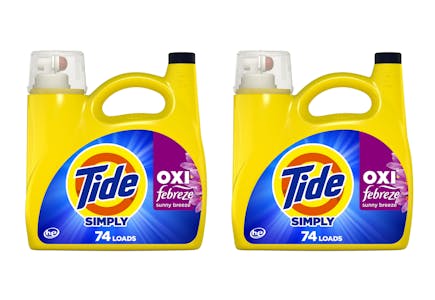 2 Tide Simply Detergents