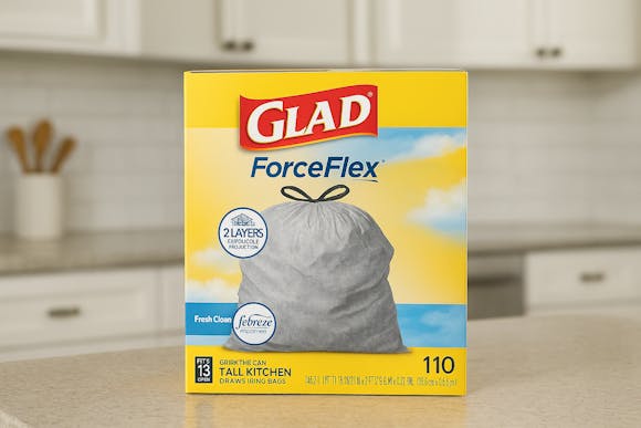 Glad 110-Count Force Flex Trash Bags, as Low as $12.28 on Amazon