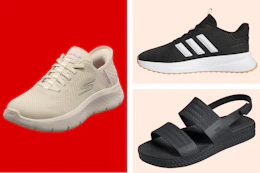 shoes on a grid