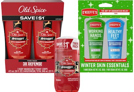 2 O'Keeffe's and 4 Old Spice Gift Sets
