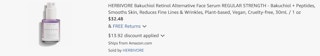 Amazon Herbivore Bakuchiol Retinol Serum 2025 2