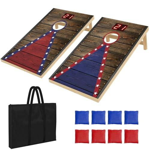 Electronic Cornhole Board Set