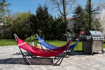 Best Home Fashion Hammock with Collapsible Steel Stand 450 lbs Capacity & Carrying Case, Portable & Adjustable, Perfect for Camping