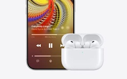 a pair of AirPods next to an iPhone