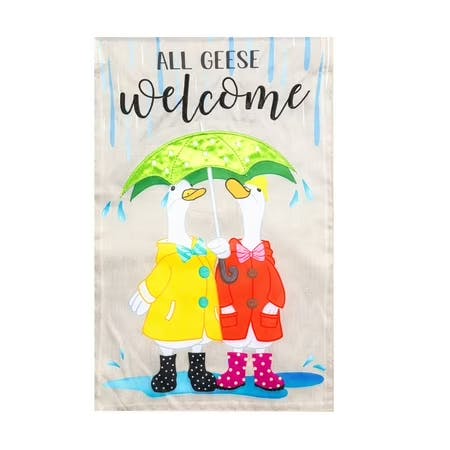 Spring Welcome Geese Yard Flag