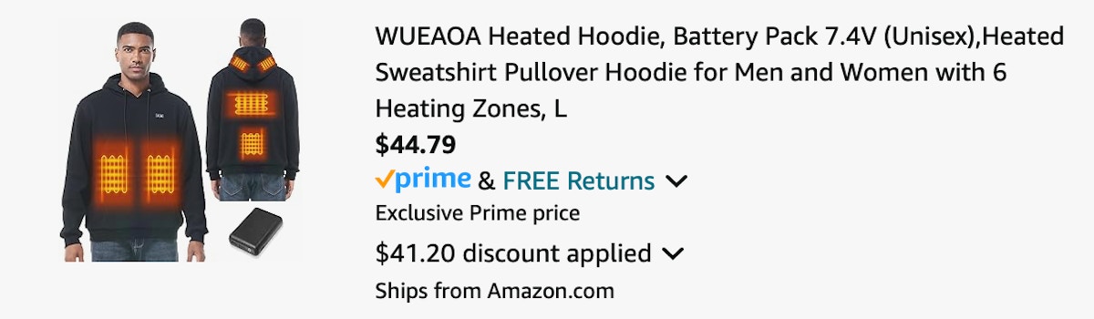 heated hood Amazon receipt