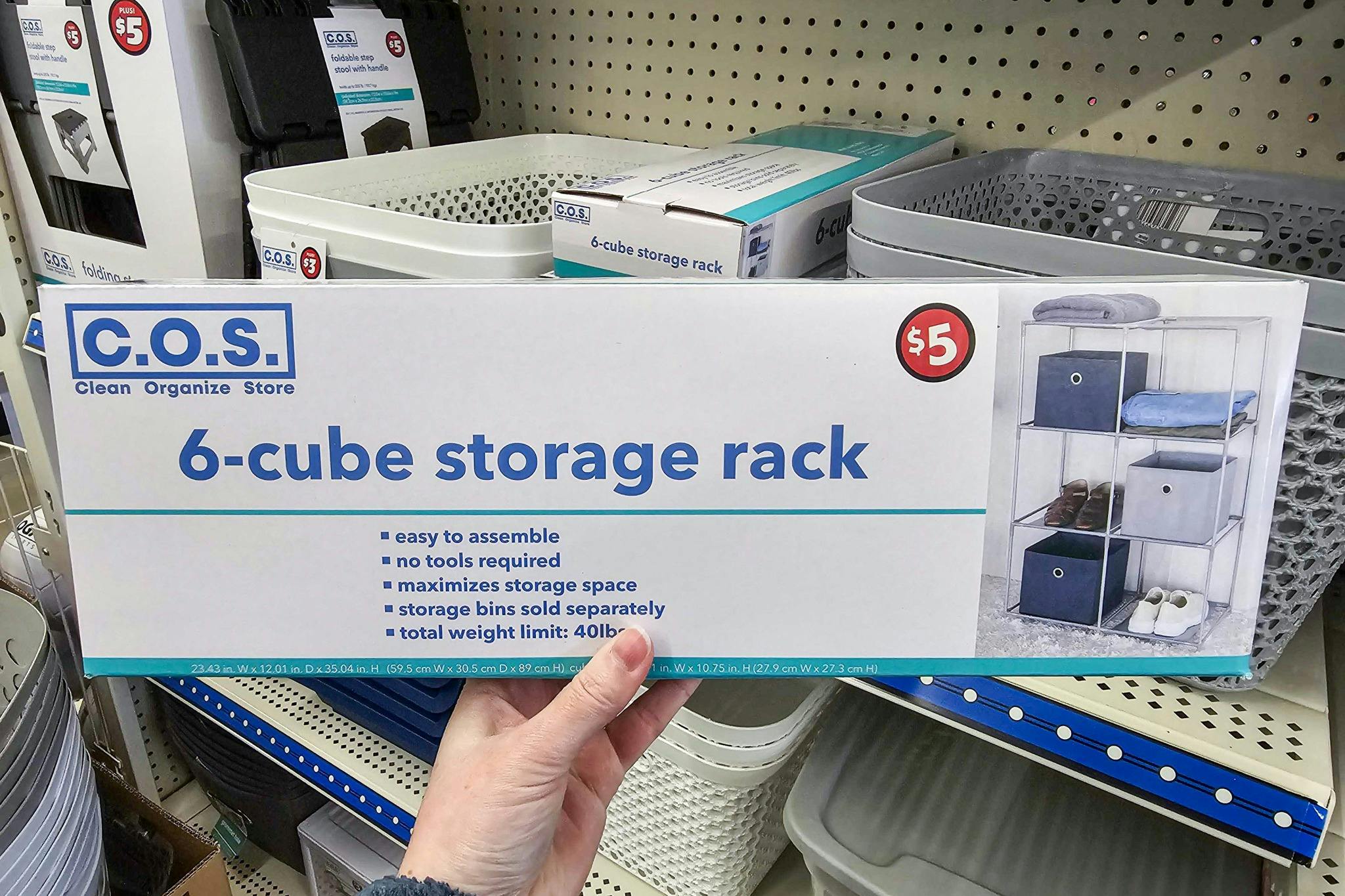 6Cube Storage Rack, Just 5 at Dollar Tree The Krazy Coupon Lady