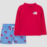 Kids' Rash Guard and Trunk Set