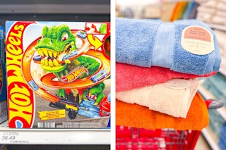 Hot Wheels dino set, Threshold towels