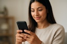 a woman on a phone 