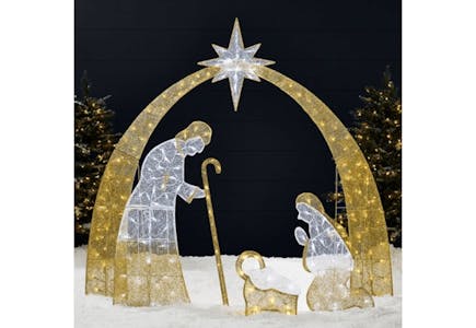 Outdoor Christmas Nativity Scene