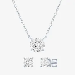 Lab Created Sapphire Jewelry Set