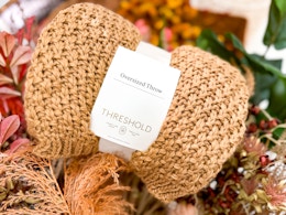 In store photo of a Threshold Oversized Throw Blanket at Target