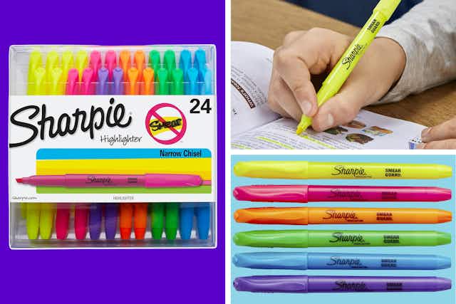 Sharpie 24-Count Pocket Highlighters, as Low as $9 on Amazon card image