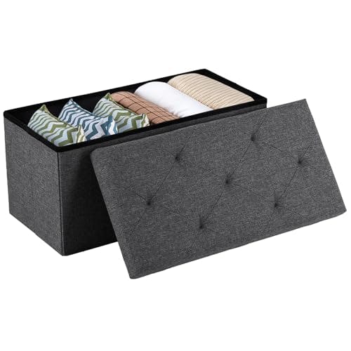 Folding Storage Ottoman Bench