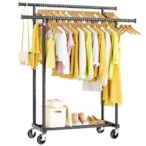 Double Rods Clothes Rack