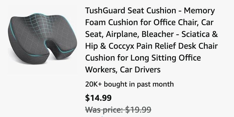 memory foam cushion update