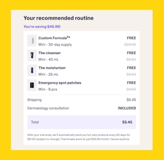 Curology Fine Print July 2025