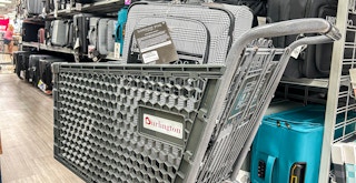luggage in a burlington cart