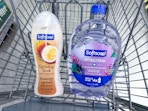 softsoap body wash and hand soap refill in walgreens cart