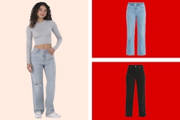 walmart no boundaries women-s jeans collage