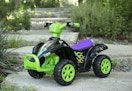 Monster Jam 6V ride on quad outside