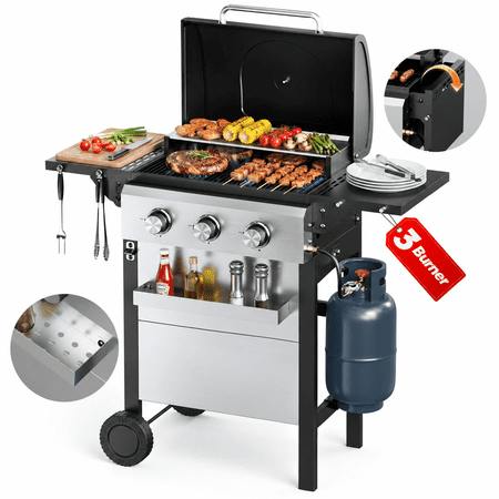 3 Burner BBQ Propane Gas Grill