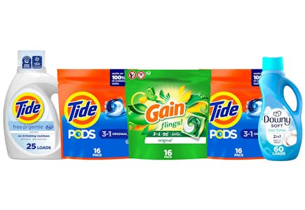 5 P&G Laundry Products