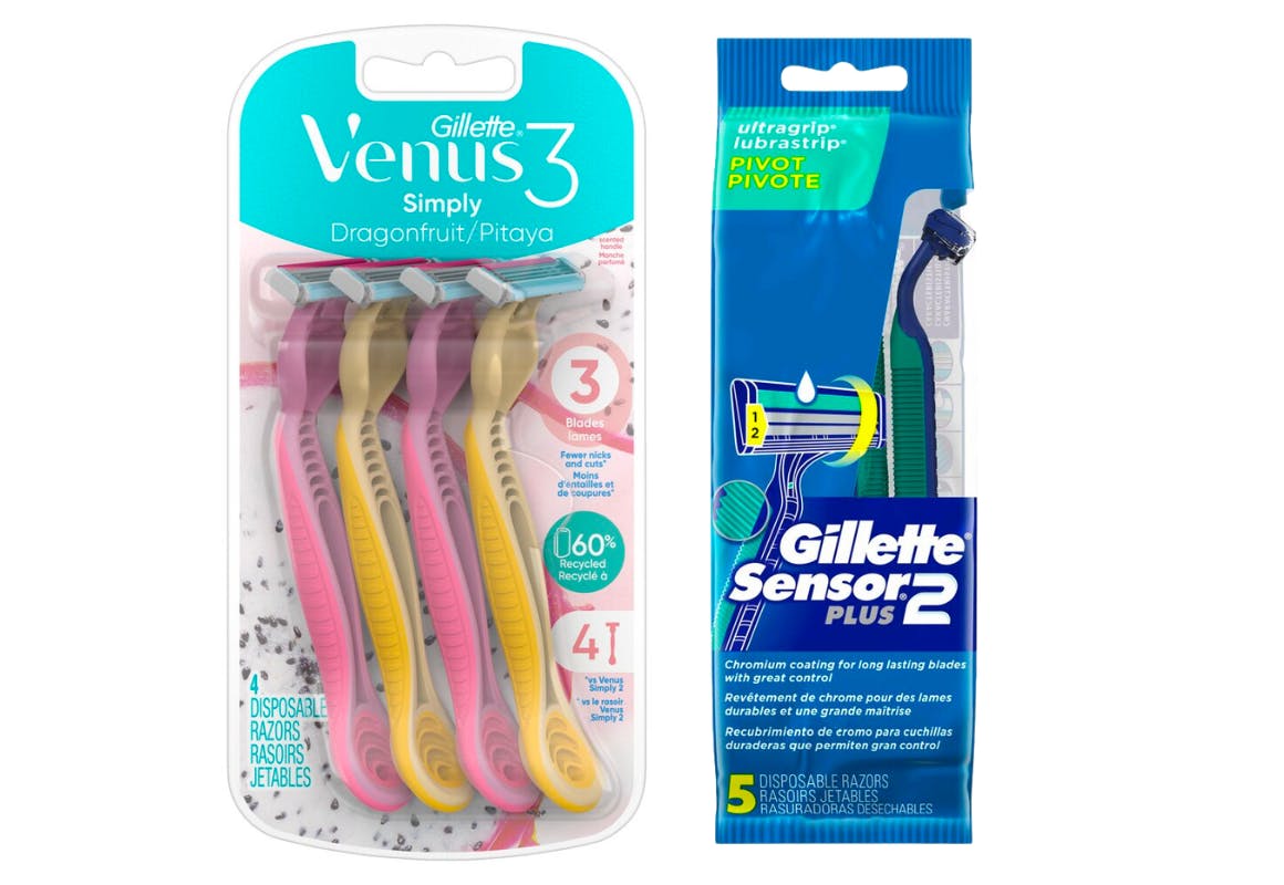 1 Gillette + 1 Venus Razor Pack